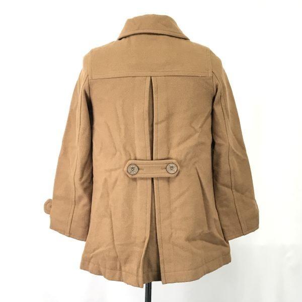 Beams Heart Marine Wool Coat Outer Men XS Brown(USED)