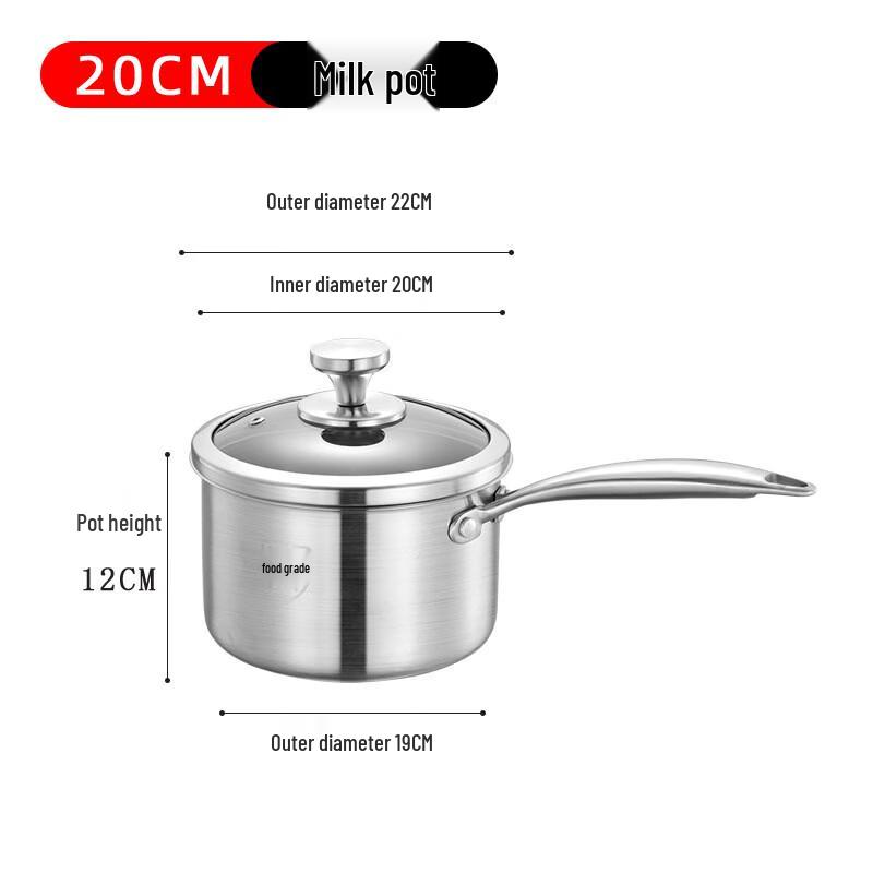 Yicang 304 Stainless Steel Milk Pot