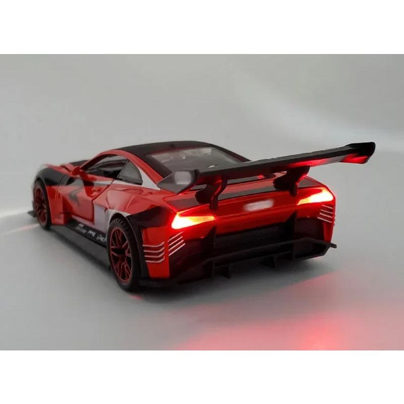 1/32 Scale Alloy E-tron Concept Racing Car Model Toy Die Cast Pull Back Sound Light Sports Vehicle Toys for Gifts