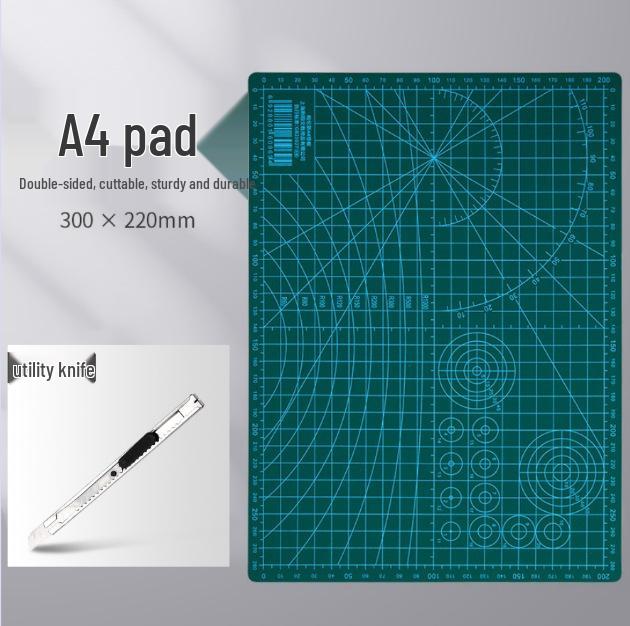 A4 Large Cutting Mat for Art, Crafts, and DIY Projects - Child-Friendly, Clay and Drawing Mat with Anti-Cut Features