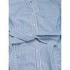 Pantaloni e tute a vita alta con scollo a V, senza maniche, stampa a righe, casual, estivi e primaverili da donna