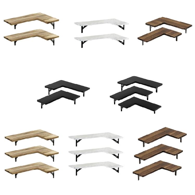 Versatile Corner Floating Shelf Versatile Corner Floating Shelf Wood Rack for Bathroom Kitchen Bedroom Storage