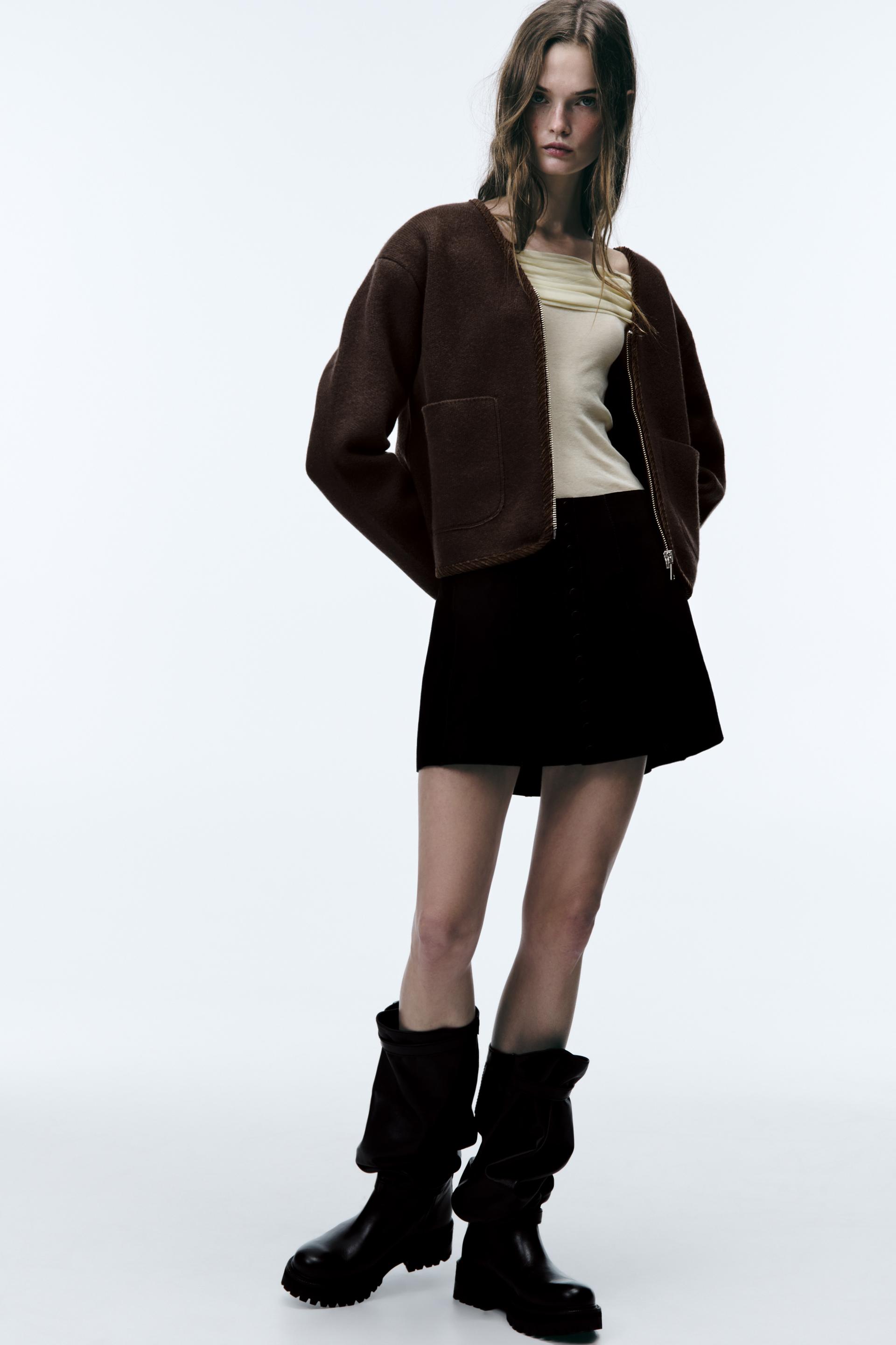 

ТРИКОТАЖНЫЙ БОМБЕР ИЗ 100% ШЕРСТИ