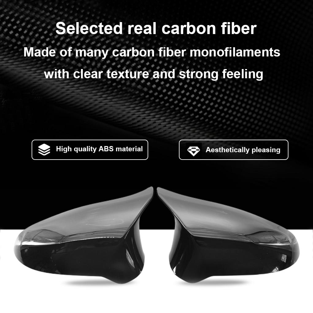 Hitzebeständige Türspiegelkappe ABS Stoßfest Außenseitenflügel Rückspiegelabdeckung Ersatz für F80 M3 F82 M4