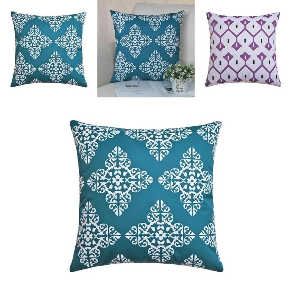 Modern Waterproof Cushion Cover Pillow Case With Invisible Zipper For Outdoor Decor
