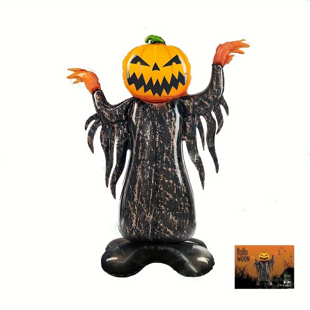 2Pcs Halloween Spooky Pumpkin Man Balloons for Halloween Party Decorations