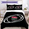 Set Biancheria da Letto Rugby Inghilterra 3 Pezzi Copripiumino Chiusura Include 1 Copripiumino & 2 Federe, Morbido e Confortevole per Tutte le Stagioni.