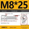 304 Stainless Steel Hex Socket Cap Screw with Washer - Sizes M3, M4, M5, M6, M8, M12