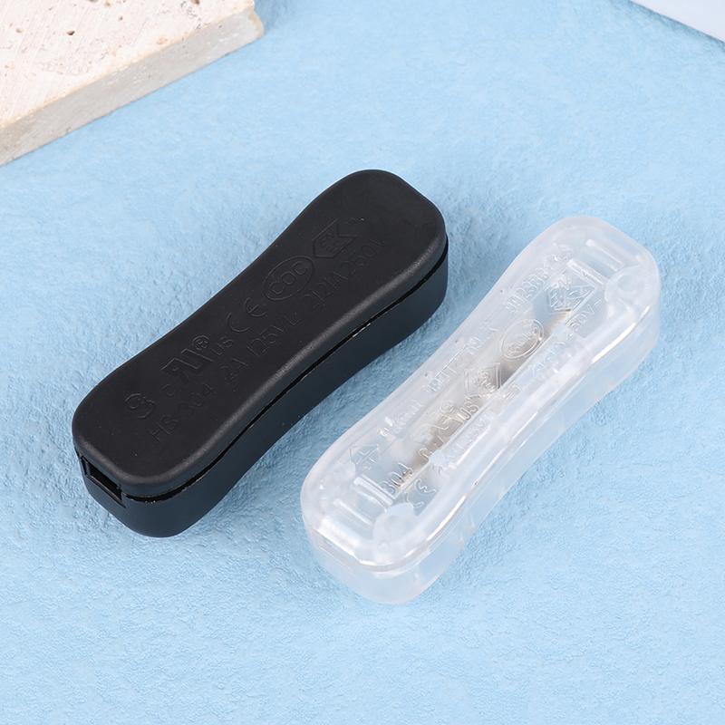 AC-Netzkabel Schalterstecker 304 Ein Aus Druckknopf Online Weiß/Schwarz/Transparent 220V LED-Glühbirne Halbweg Kippschalter