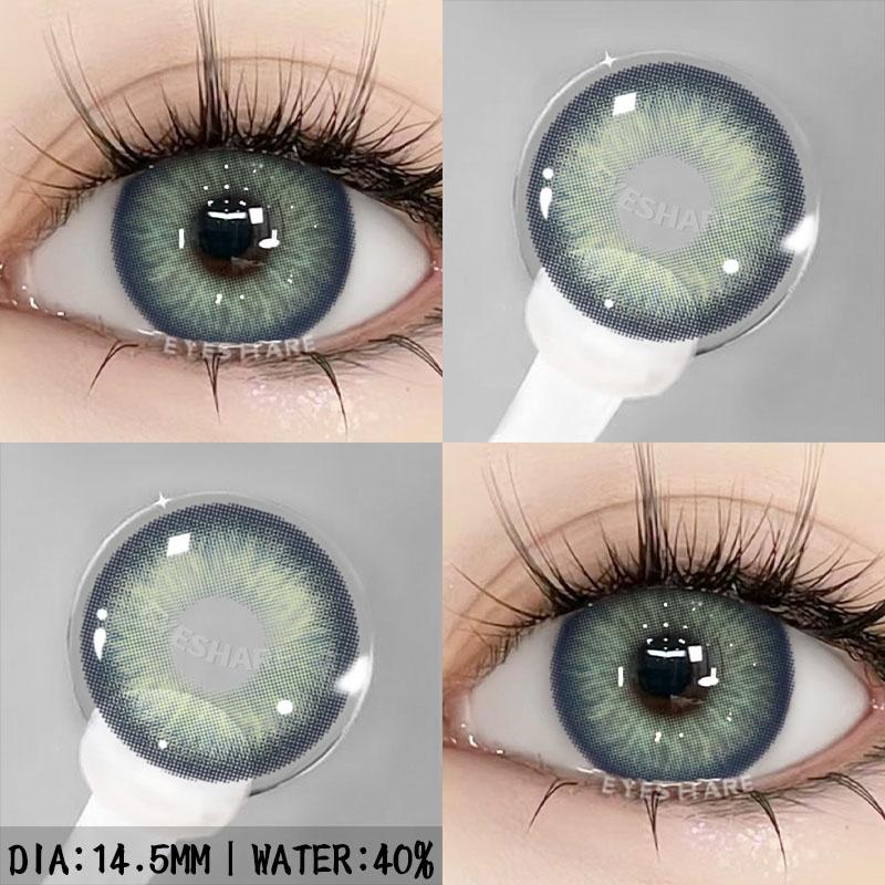 1 para soczewek kontaktowych w naturalnym kolorze do oczu brązowe soczewki szare soczewki soczewki modowe soczewki dla niebieskich oczu soczewki roczne