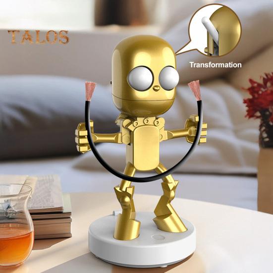 LED Night Light Cute Cartoon Robot Desk Lamp Dimmable Flicker Free USB Rechargeable Bedside Lamp Bedroom Decor