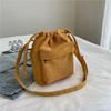 Korean Style Drawstring Bucket Bag - Women's Casual Lightweight Crossbody Bag, Youthful Middle Shoulder Bag Wholesale