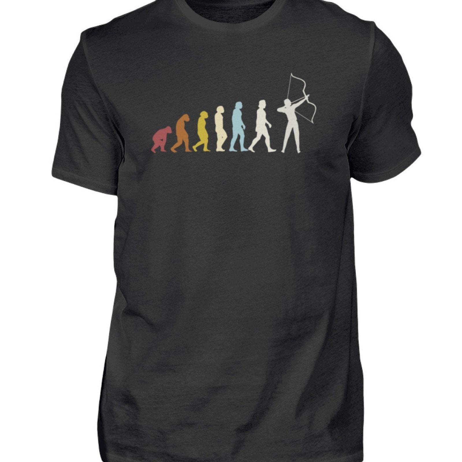 #32 Archery, Evolution, Archer, Shooting Club, Archer, Tshirt, Arrow Black T-Shi XXL