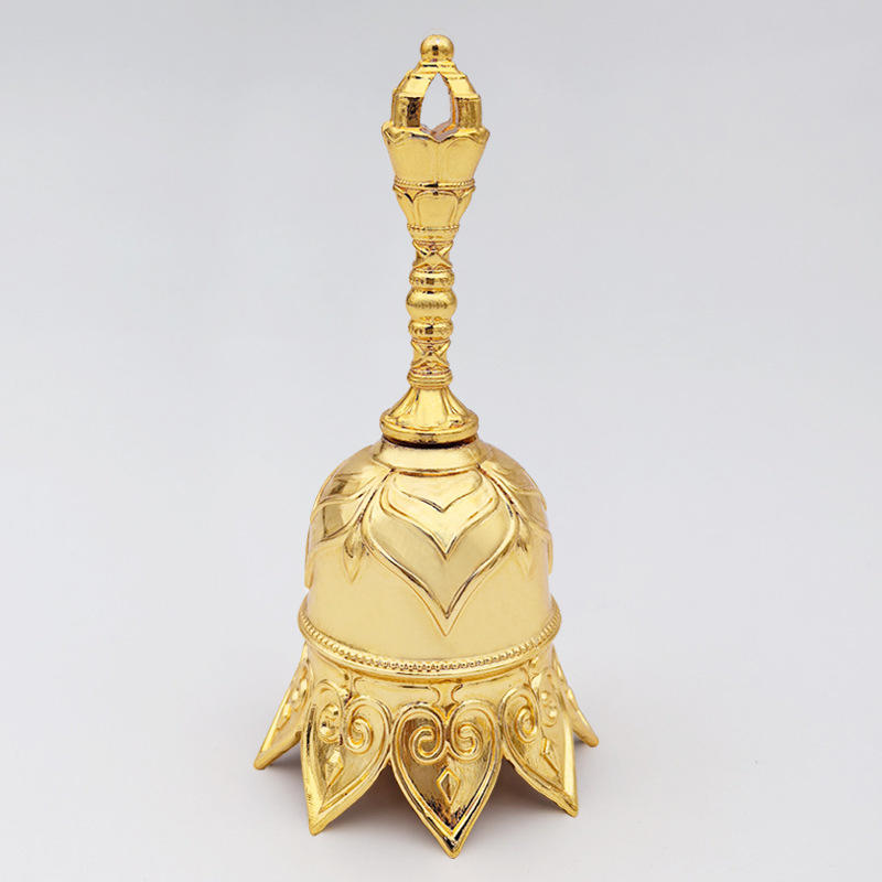 Delikatny Vintage Ręcznie Nakręcany Dzwonek Wielofunkcyjny Dzwonek Treningowy dla Zwierząt Metalowy Dzwonek Do Obsługi na Wesele, Kolację, Boże Narodzenie