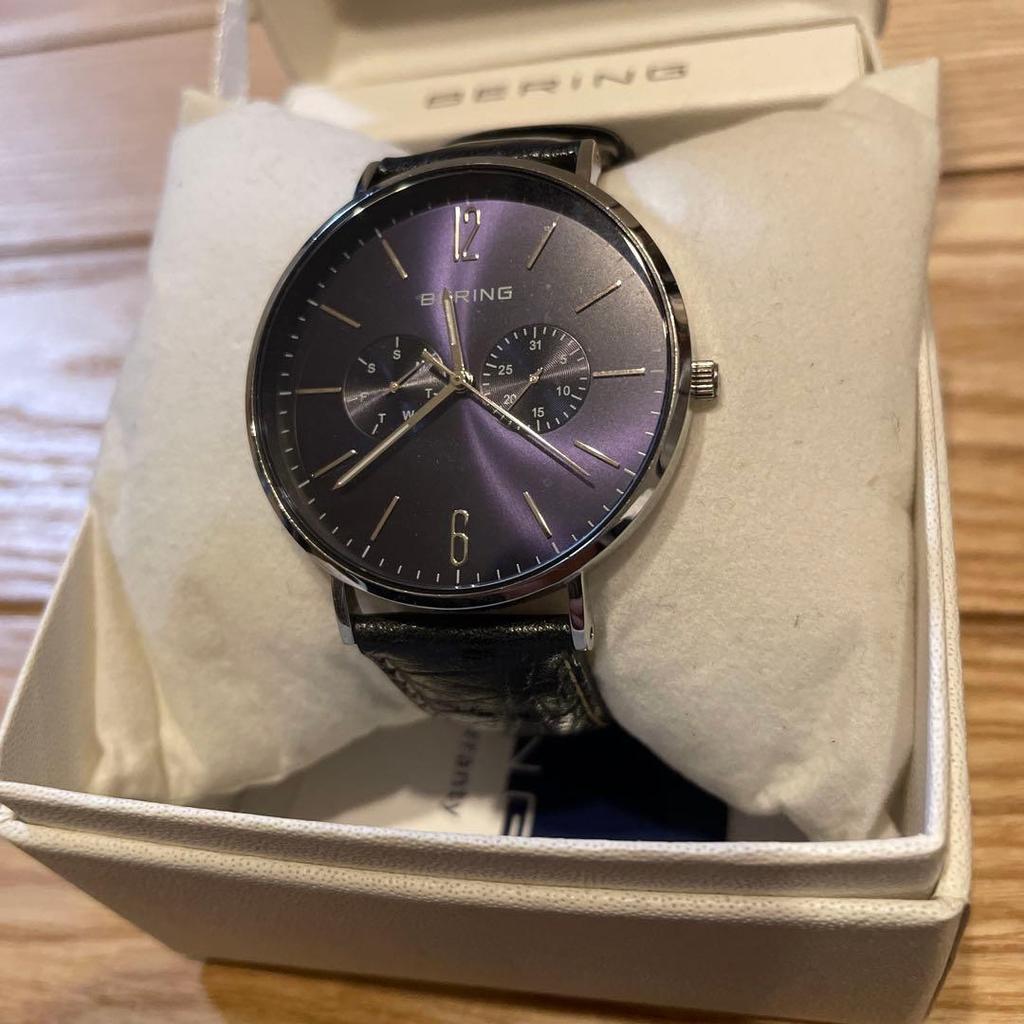 Used BERING Chronograph Watch Purple