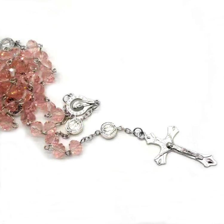 Catholic Necklace for Women Cross Charm Long Chain Christian Amulet Necklaces