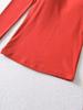 Women's V-Neck Long-Sleeve Base Layer Top with Chest Pads – Slimming, Sexy, and High-end Design for Autumn and Winter