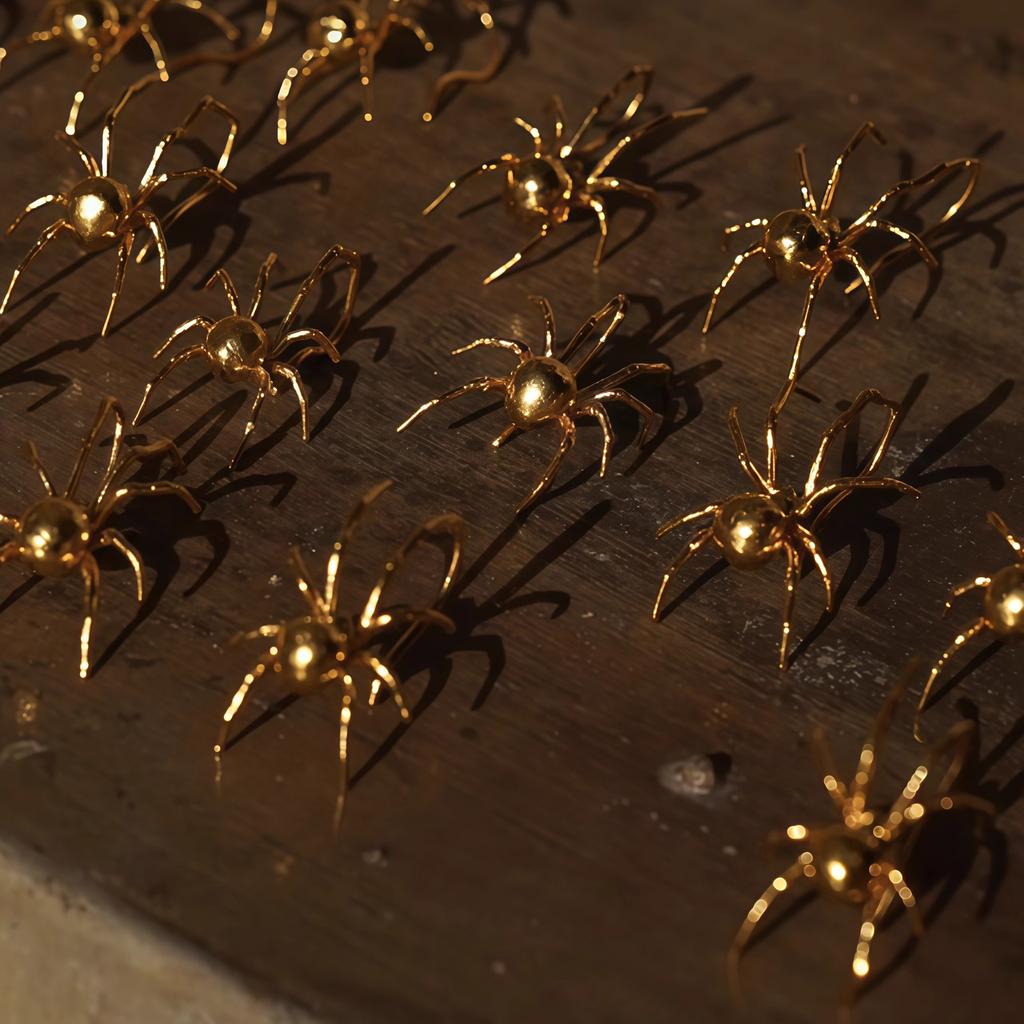 Unique Hip-hop Style Stereoscopic Luster Spiders Earrings for Women Light Luxury High-end Fashion Earring Party  Gifts