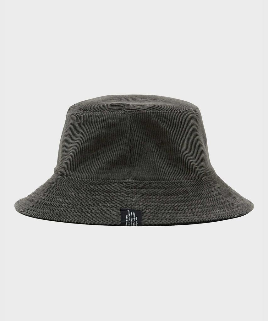 FFEFF STUDIO Corduroy Reversible Bucket Hat (Black/Charcoal)