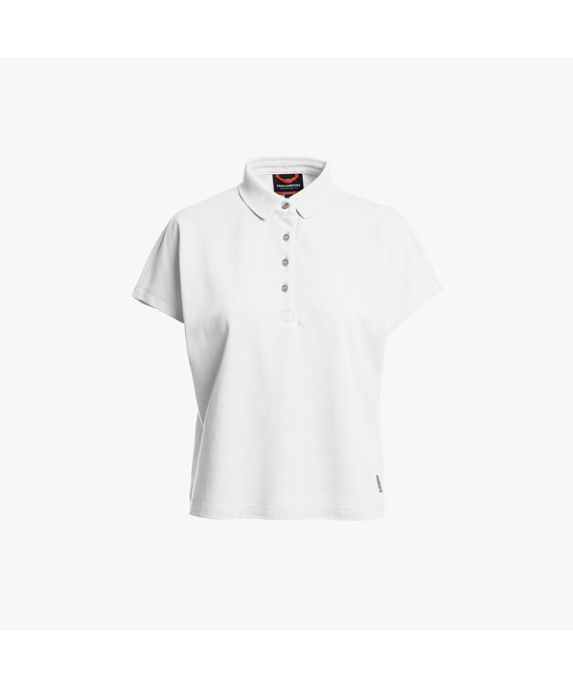 PARA JUMPERS Women'S Pique Polo Shirt Aliyah-Star White (26Smpwporq34Pj0290)