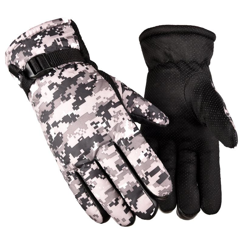 

Camouflage Gloves Men s Winter Outdoor Sports Warm Thickened Cycling Gloves Motorcycle Stall Ski Cotton Gloves One size