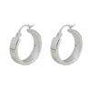BF CLUB 925 Sterling Silver Earrings For Women Trendy Gold Circle Earring Fine Jewelry Prevent Allergy Party Accessories