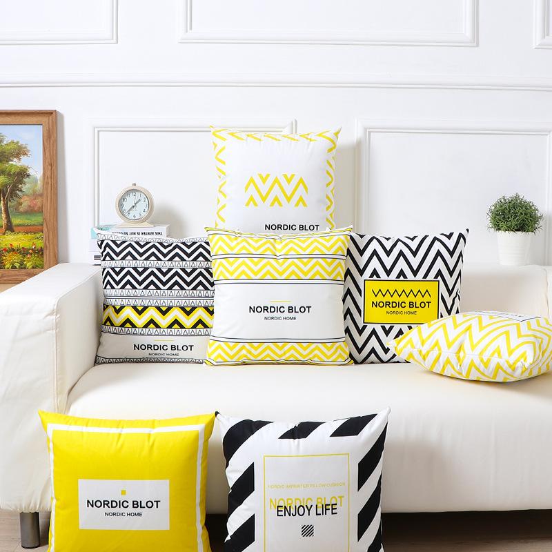 Pillow Cushion Office Waist Cushion Living Room Chair Sofa Waist Cushion Nordic Ins Style Simple and Modern