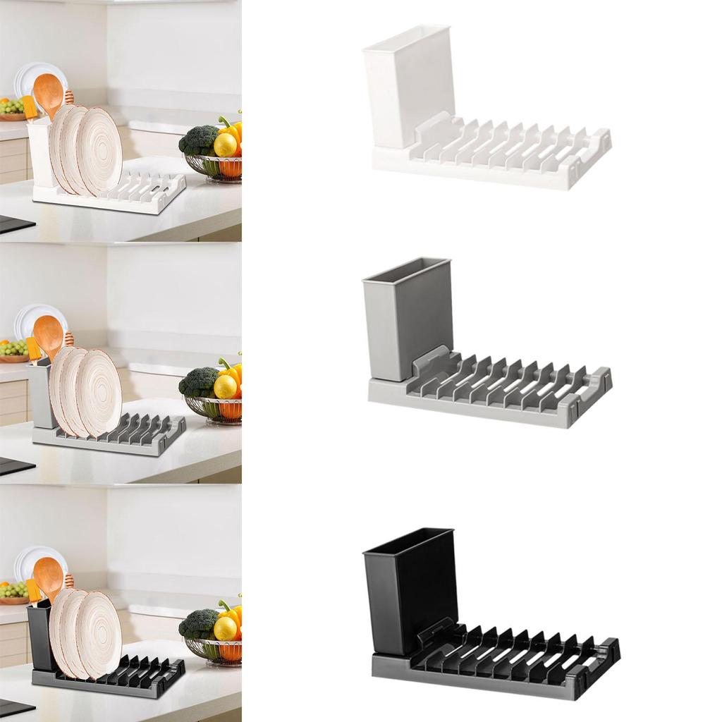 Dish Drying Rack Utensil Holder Space Saving Sink Kitchen Decor Tool Multifunctional Dish Drainer Tray for Home Kitchen Counter
