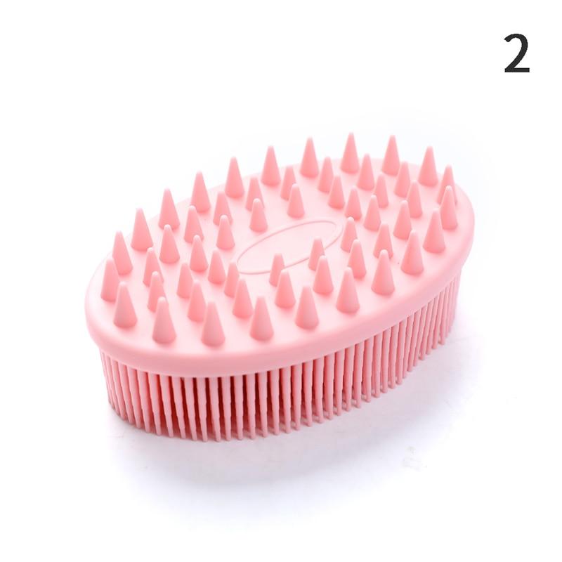 Silicone Body Brush Baby Shower Sponge Dry Massage Bath Towel for Body Bast Body Back Scrubber 2-In-1-Side Scrub Bath Brush