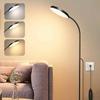 LED Floor Lamp Changeable Reading Lamp with Flexible Gooseneck Dimmable Table or Floor Standing Task Light for Indoor Room