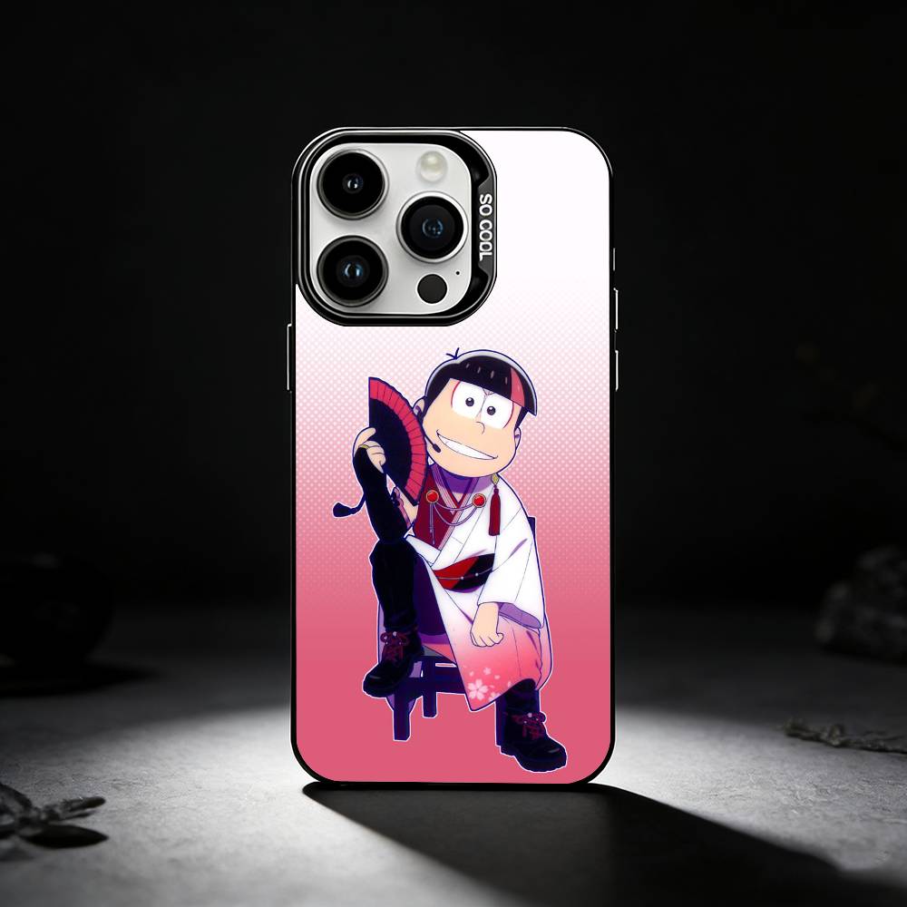 O-Osomatsu S-San Phone Case For iPhone 17,16,15,14,13,12,11 Plus,Pro Max,XS,Colored Silver Phone Case