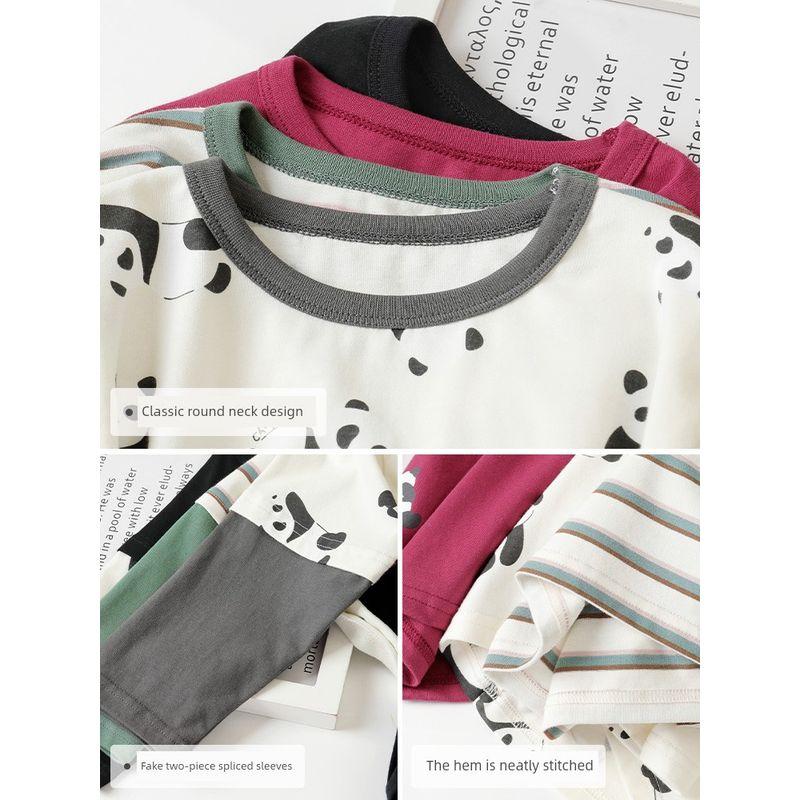 Boys' Fake Two-Piece Long-Sleeve T-Shirt, Autumn and Spring Style Children's Clothing, Baby Base Shirt, Top, Autumn Clothes, Trendy