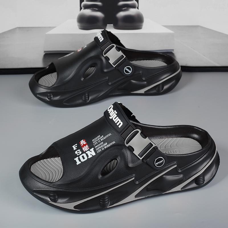 Fashion Men Outdoor Sandals Slippers Beach Comfortable Thick Sole Clogs Men Casual Shoes Garden Shoes Men Women Beach Sandals