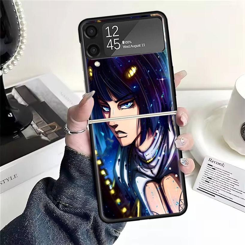 

Приключения ДжоДжо Бруно Буччеллати Чехлы Для Samsung Galaxy Z Flip 4 5 6 7 3 Z Flip7 Flip6 Flip4 Flip5 Flip3 5G Жесткий Ударопрочный Забавный Samsung Z Flip 6