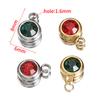 20pcs Stainless Steel Rhinestone Pendants Beads Green Crystal Charms Pendant for Necklace Bracelet Jewelry Making DIY Wholesale