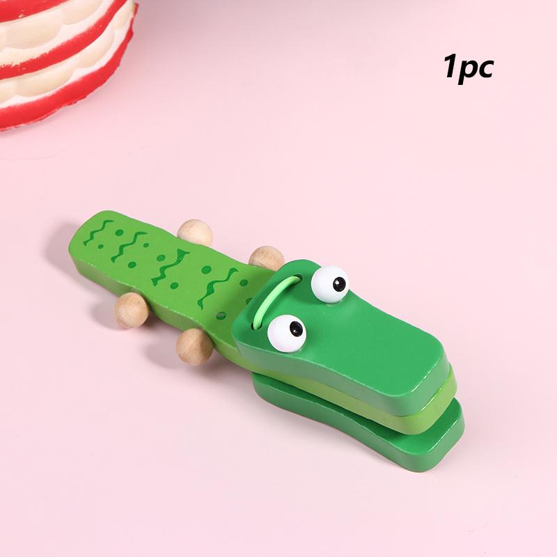 Wooden Clapper Educational Toy For Early Learning, Cartoon Musical Instrument For Children Ages 3-7