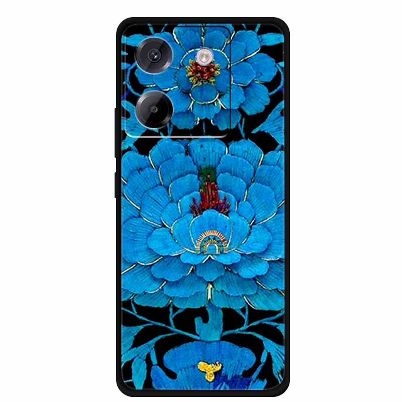 3D Phone Cover For Poco M7 Plus Pro Soft TPU Silicone Case for Poco M 7 PocoM7 Embossed Flower Blossoms Cartoon Gift Cute Bumper