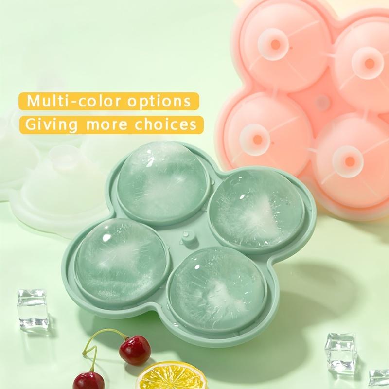 

1pc Large Silicone Ice Cube Trays - Easy-Release No Leakage Perfect for Whiskey Cocktails, Juice and Parties зелёный