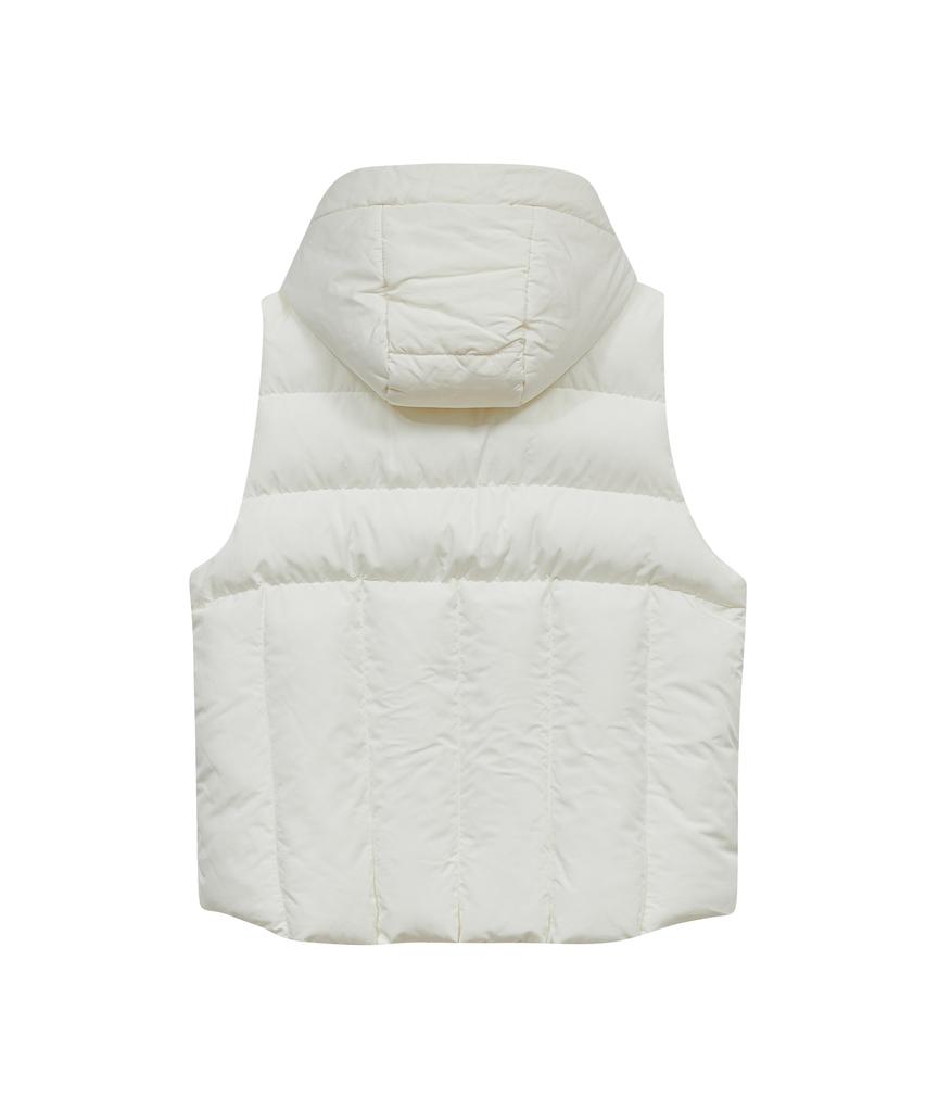 Standarderror 87-Stan022 Essential 2-Way Detachable Hooded Padded Vest Ivory