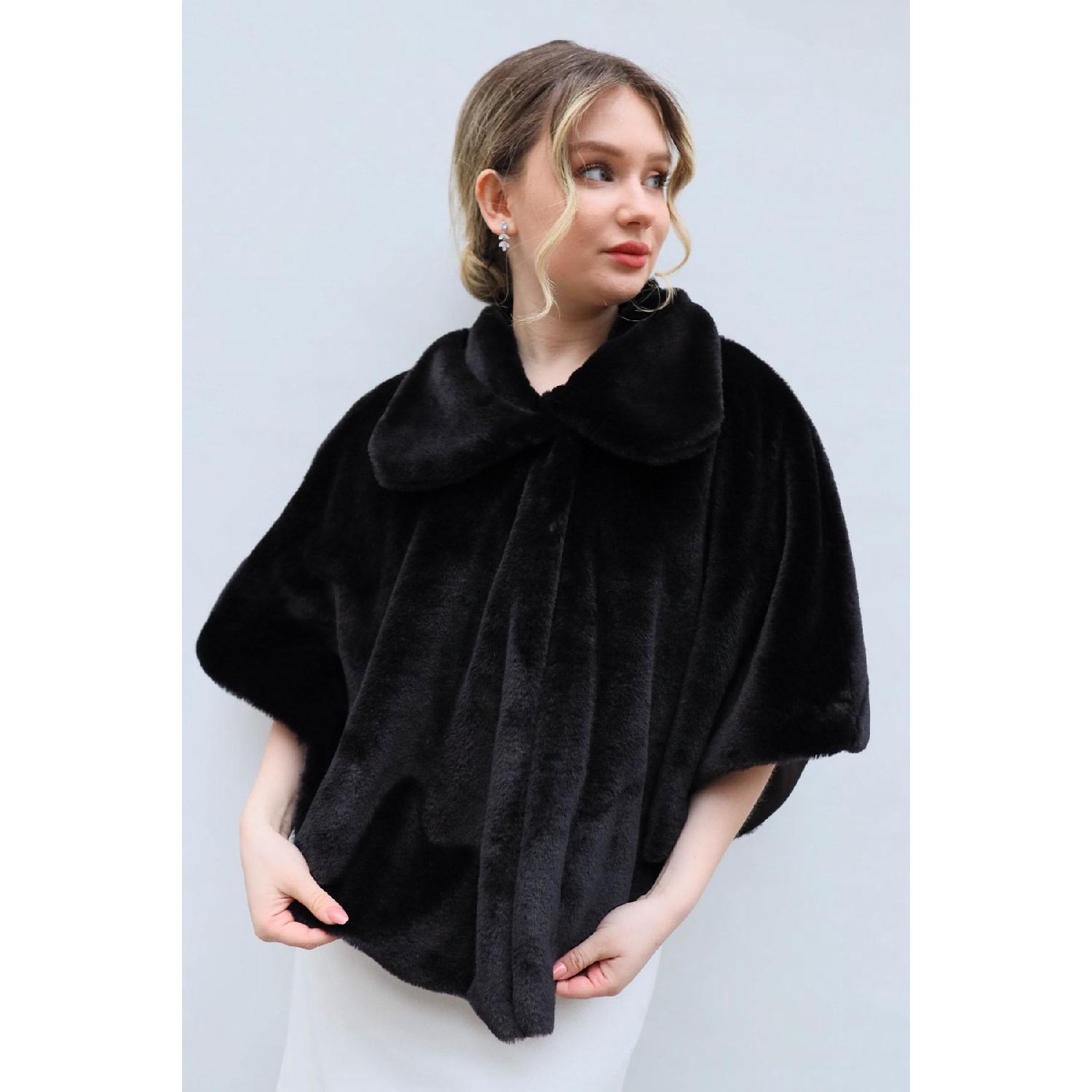 

Bridal Scarf, Black Long Cape S чорний
