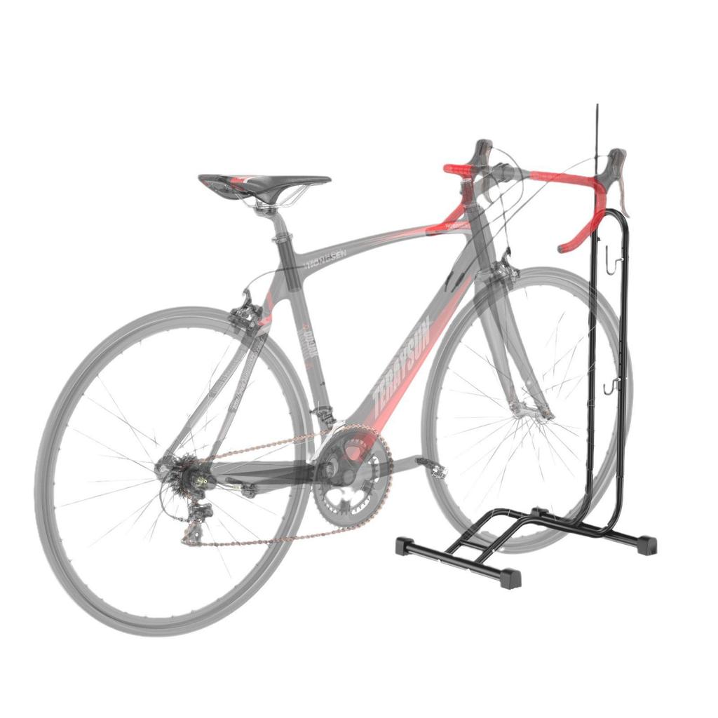 Vertical L-Shaped Bicycle Rack & Display Stand for Mountain Bikes
