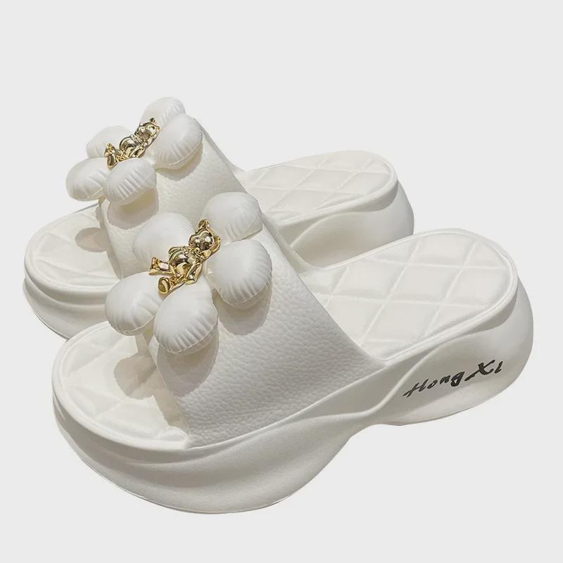 2023 Women's Fashion Thick-Soled Heightening Non-Slip Slippers for Indoor & Outdoor Winter Wear