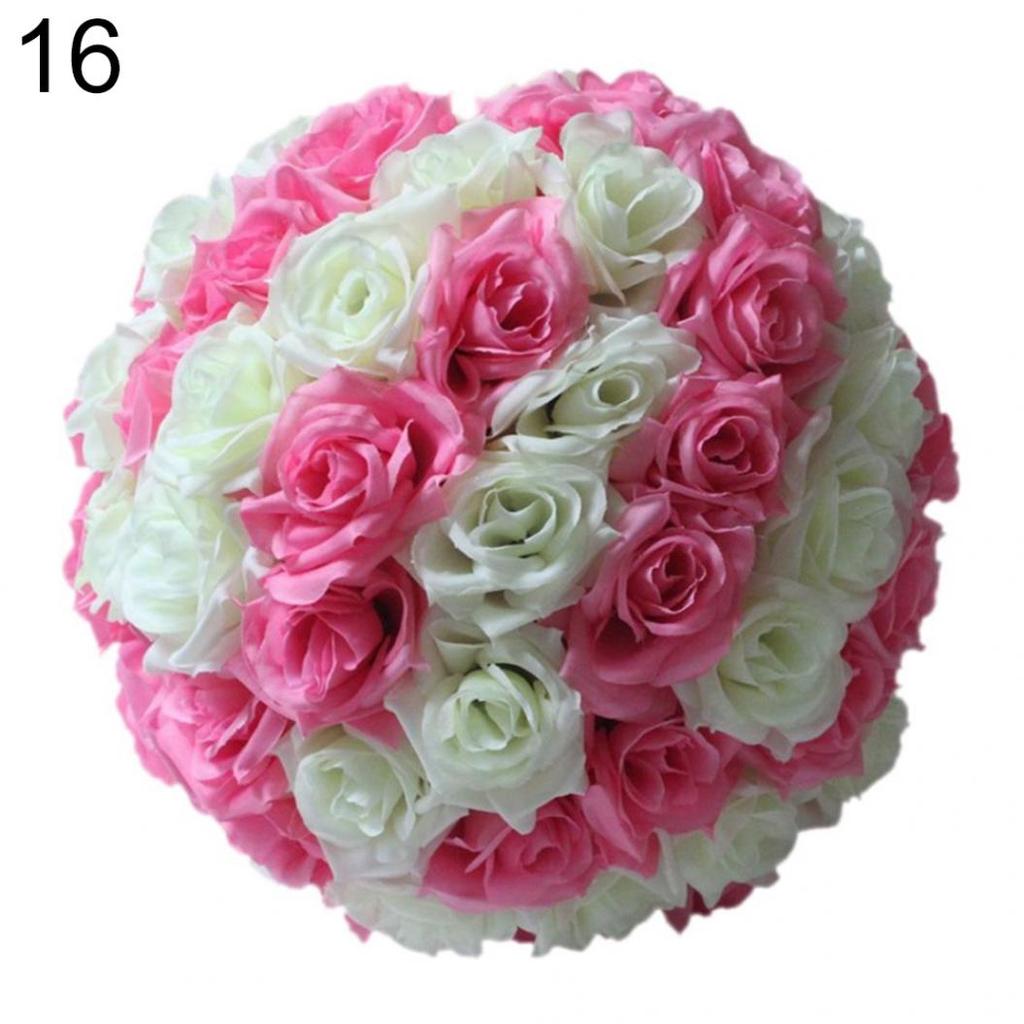 Wedding Flower Ball 8 Inch Rose Silk Hanging Decoration
