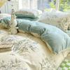 Winter Thick Warm Milk Coral Fleece Bedding Set Ins Fresh Duvet Cover Single