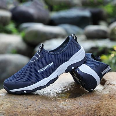 Men Breathable Sneakers New Fashion Shoes Climbing Hiking Shoes Men Outdoor Beach Shoes Mesh Shoes Mens Work Shoes Men