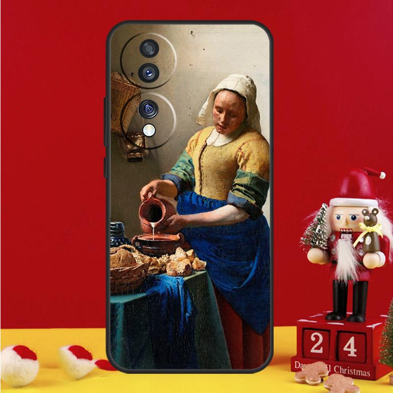 Johannes Vermeer Case For Honor Magic 5 6 7 8 Pro Honor 200 400 50 70 90 Lite X8b X8c X9a X9b X9c Win RT Cover