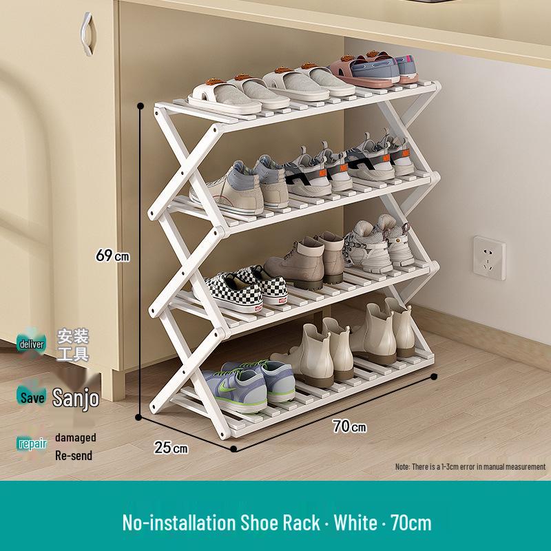 Compact Foldable Shoe Rack: Multi-Layer, No-Install, Space-Saving Storage for Indoor Entrances.
