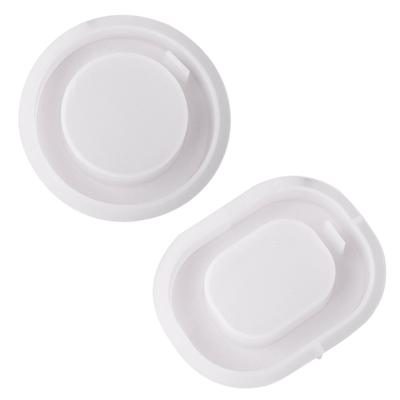 Round/Oval-shaped Silicone Mold with Hole for Hanging Pendants Making DIY Aromatherapy Gypsum Plaster Craft Mould