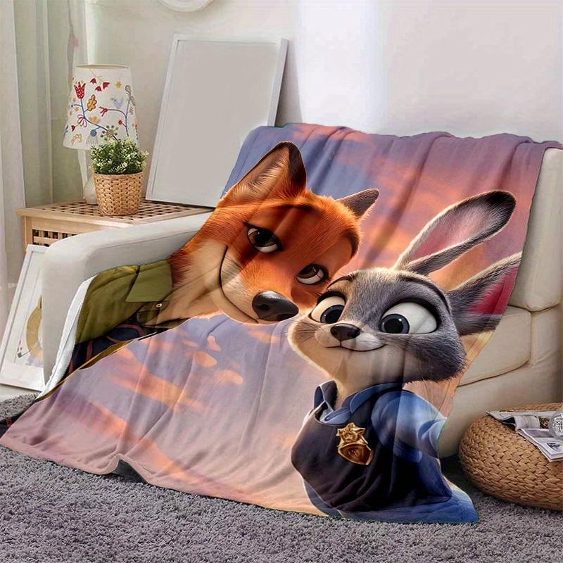 1 st, Zootopia Filmdjur Heminredning Filt Perfekt för Soffa, Fåtölj, Säng, Resa, Camping, Bil, Strand, Kontor Vila Mjuk Pläd Gåva