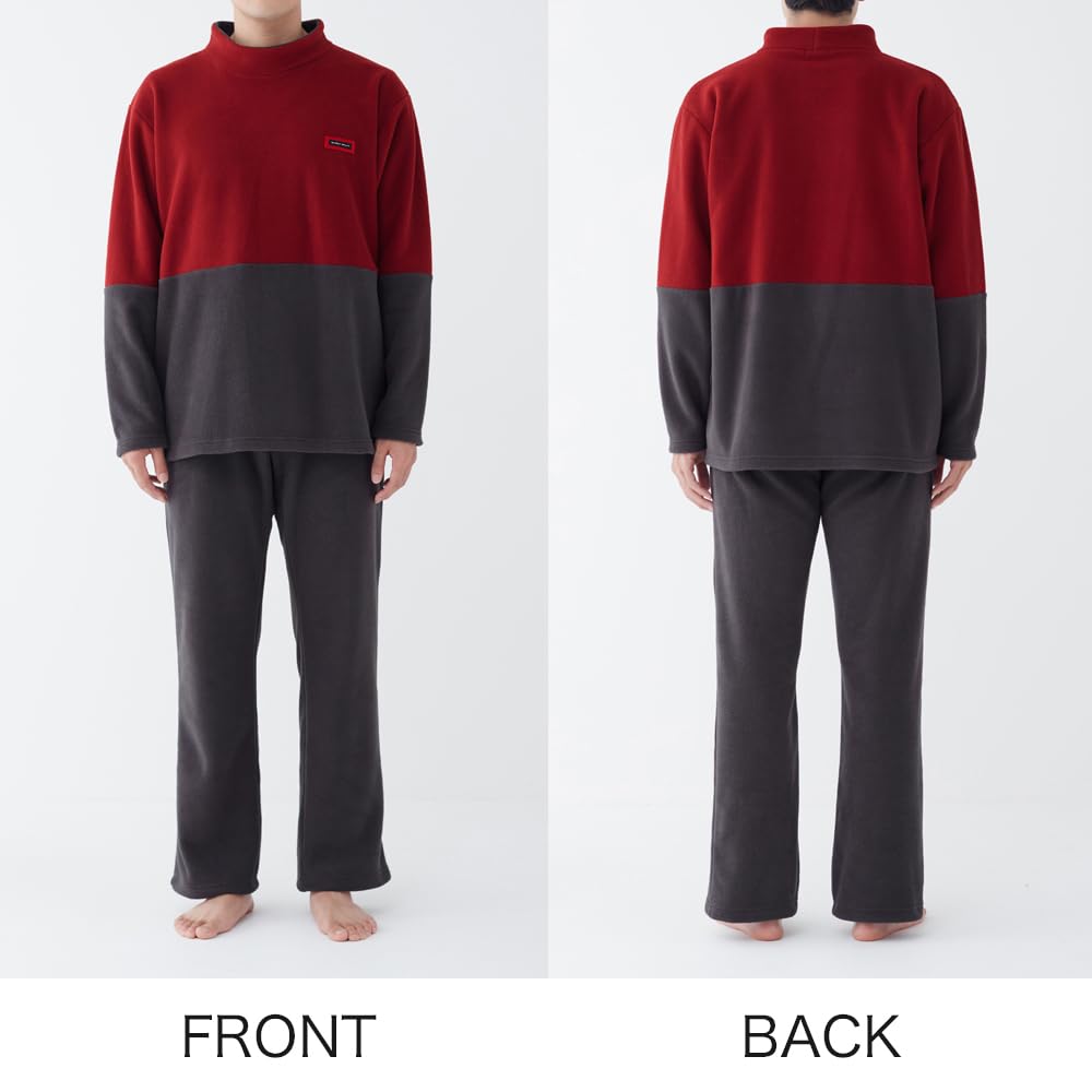 Body Wild Fleece Long Sleeves and Charcoal Gray Men's Loungewear, Pants,